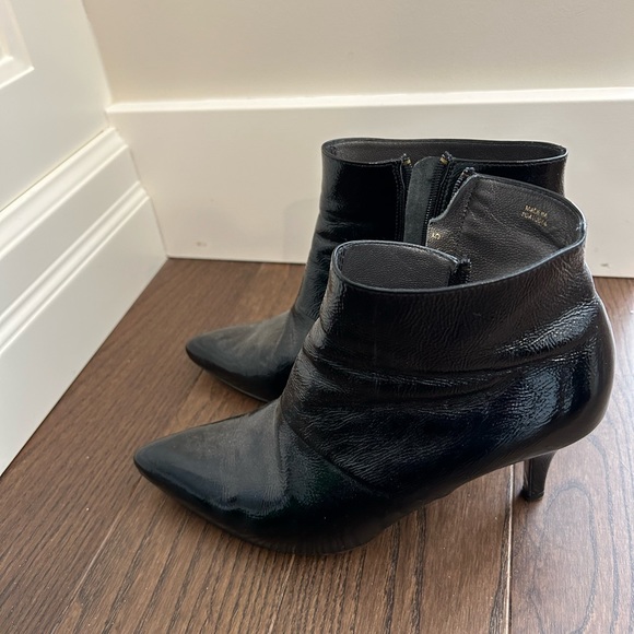 Peter Kaiser Black Leather Heeled Ankle Boot - Picture 5 of 5